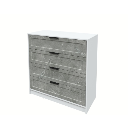 Kомод Тренд КТ-К100 (Белый ЛДСП/ Керамика ЛМДФ) Ш1000 В1020 Г451